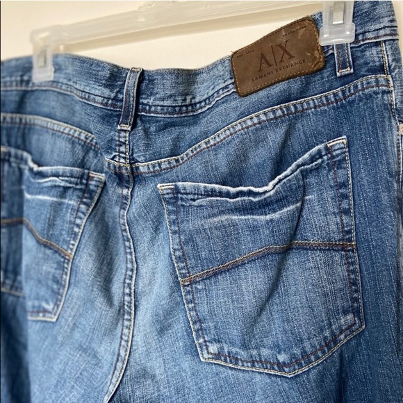 ARMANI EXCHANGE • Button Fly Relaxed Jeans Sz 36 - Picture 3 of 5